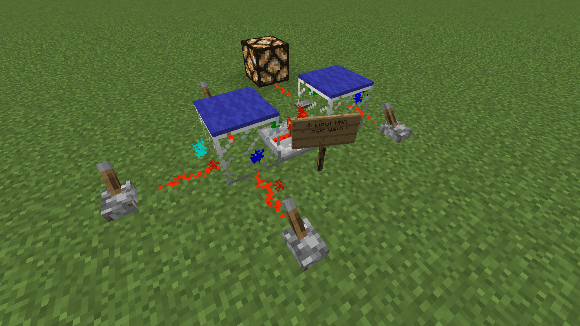 Four-input AND logic gate